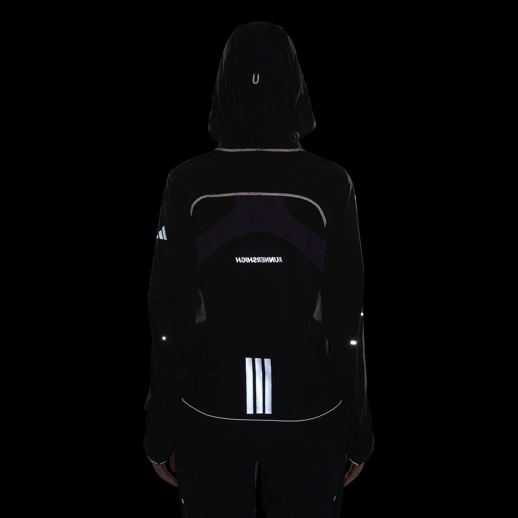 Adidas Breeze Run Reflective Print Removable Sleeve Running Sports Slim Jacket Women Jacket KF4923