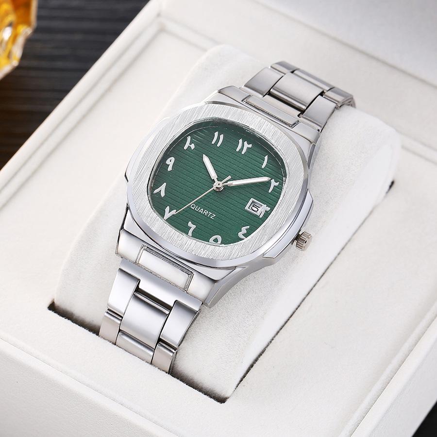 Gold High-End Business Men'S Versatile Light Luxury Fashion Calendar Steel Belt Watch Watch