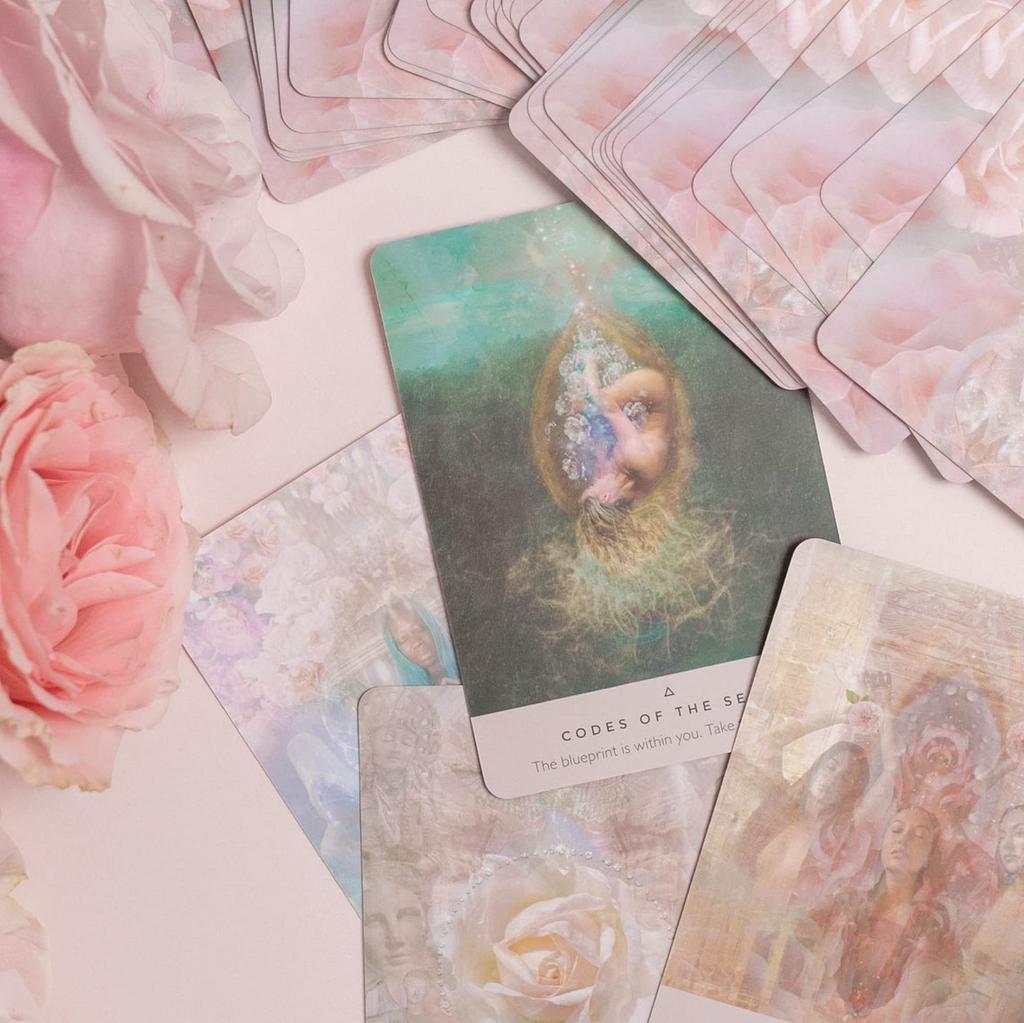 Kancharo Oracle Tarot Card Set Rose Includes Japanese Oracle Card Basic Instructions Pouch Cards, 44-Piece [The Oracle] & (Authentic)