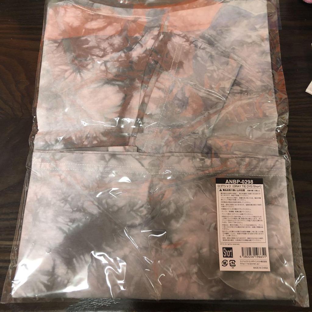 [USED] BLACKPINK Logo T-shirt (GRAY TIE DYE/Short)