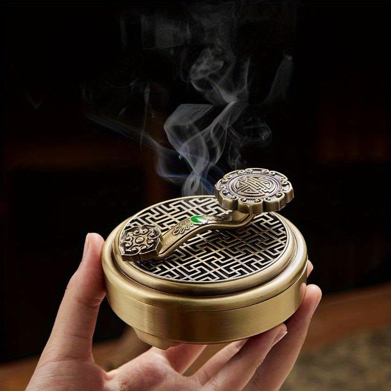 1PC Ancient Incense Burner Plate Incense Burner Incense Burner Household Indoor Incense Sandalwood Play Decoration Gifts