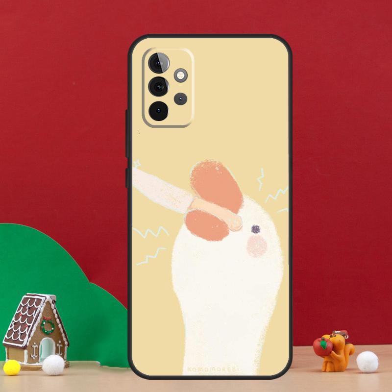 Cartoon Funny Goose Case For Samsung Galaxy A54 A06 A16 A26 A36 A56 A53 A32 A52 A33 A13 A55 A35 A15 A14 A34 A17
