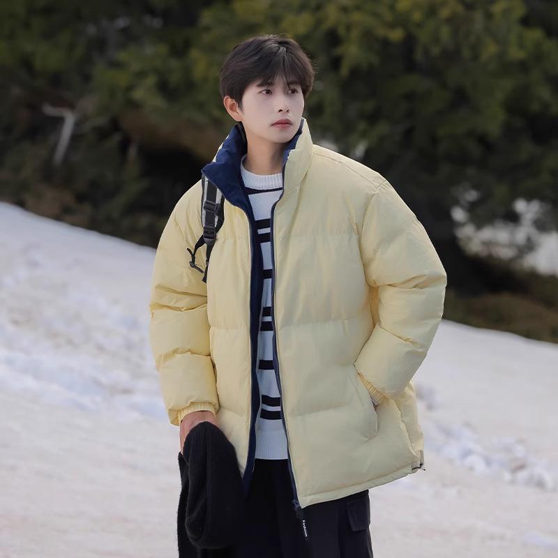 American stand-up collar padded clothes men's winter new padded jackets trendy versatile outdoor winter clothes cold-proof down padded clothes