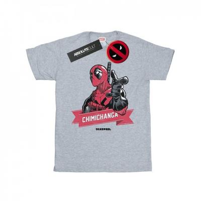Mens Deadpool Chimichanga Finger T-Shirt