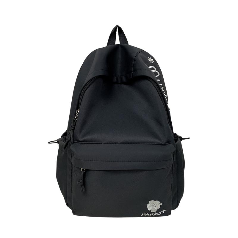 

New Solid Colors Nylon Design Sense Backpacks 2026 Hot Sale Versatile School Bags Large Capacity Daily Commute Casual Backpacks чёрный