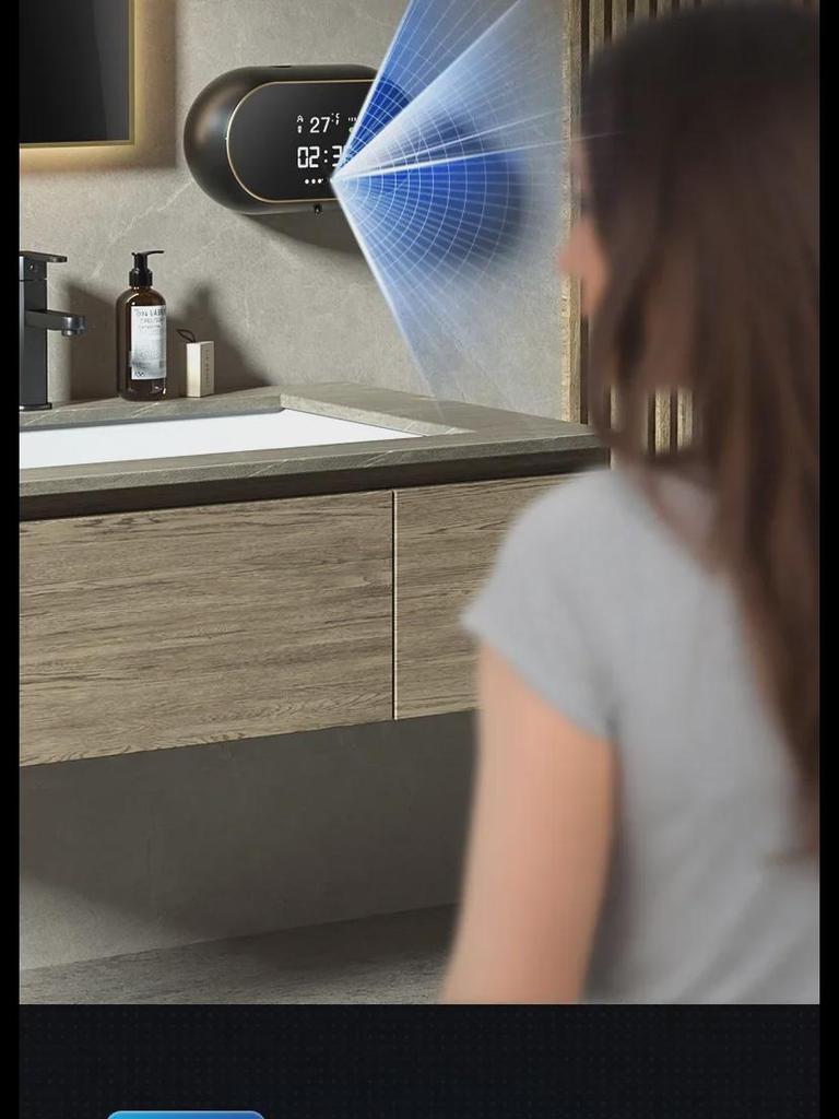 W2 Automatic Wall-Mounted Intelligent Foam Hand Sanitizer Dispenser with Induction Charging