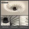 Black 28 Heads Non Dimmable Pendant Lights Creative Fireworks Design Chandelier Modern Ceiling Light for Living Room Exhibition Hall Bedroom