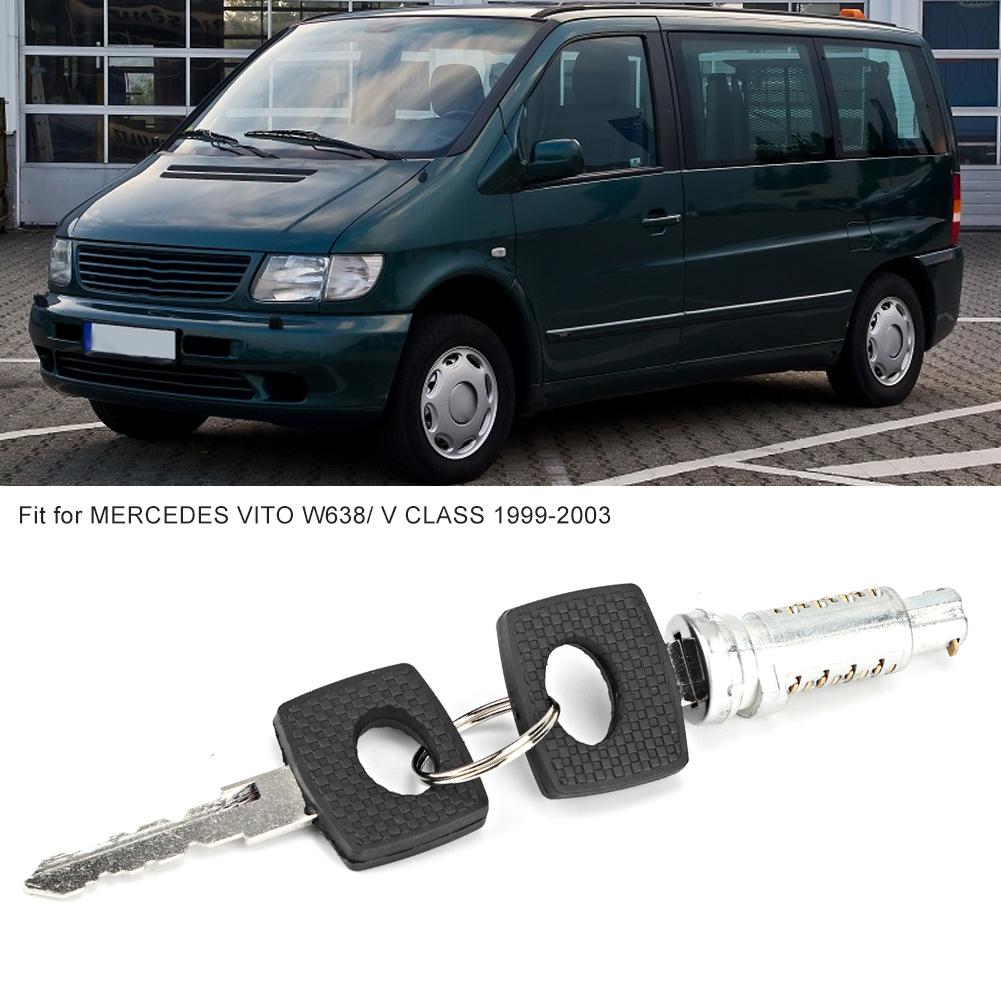Door Lock Barrel with 2 Keys 6707600205 Fit for MERCEDES VITO W638 V CLASS 19992003