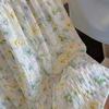 Gentle French Floral Skirt Summer New Small Fresh Long Skirt High Waist Slimming Half Body Skirt A-line Cake Skirt