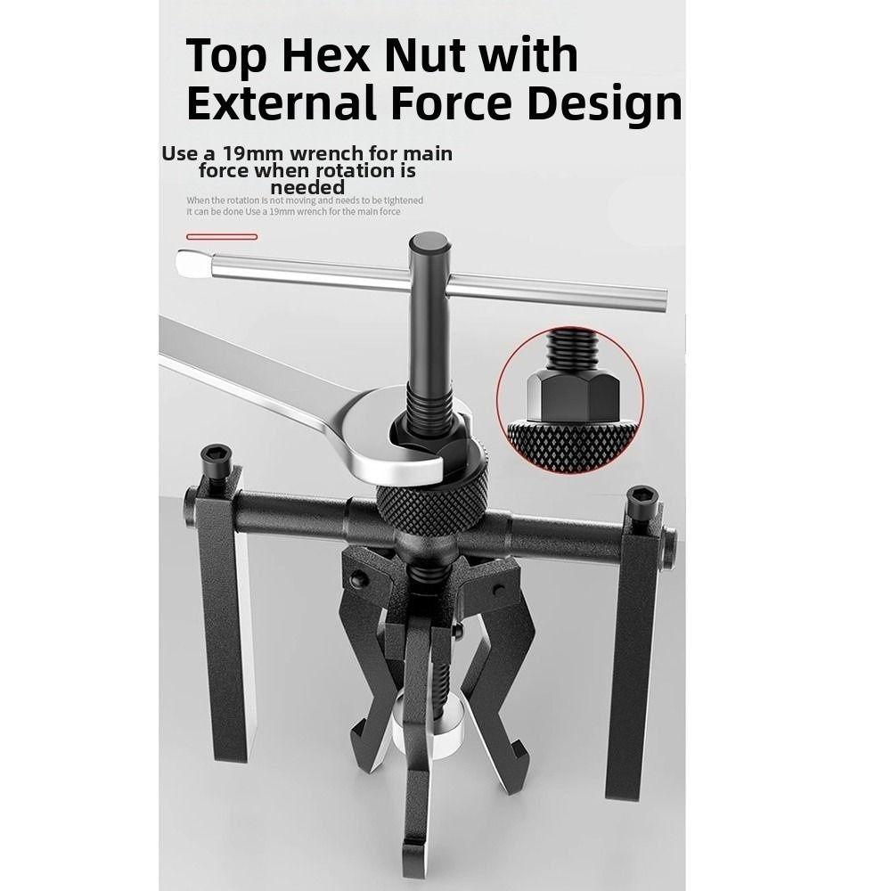3-Jaw Design Car Inner Bearing Puller Carbon Steel Bushing Gear Extractor  Automotive Machine