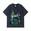 275 GSM Washed T-shirts 100% Cotton Dragon Ball V29 Cell Print Unisex Heavy Cotton T Shirt