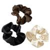 Satin-Feel Scrunchie: Versatile Luxury Hair Tie for Women, Elevates Style & Compliments Skin Tone.