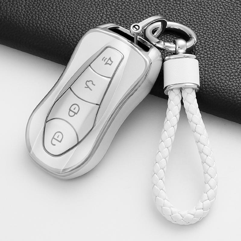 Soft Tpu Car Key Case Cover Shell Fob For Geely Azkarra Tugella Fy11 Atlas Pro New Emgrand Gs X6 Suv Ec7 Accessories