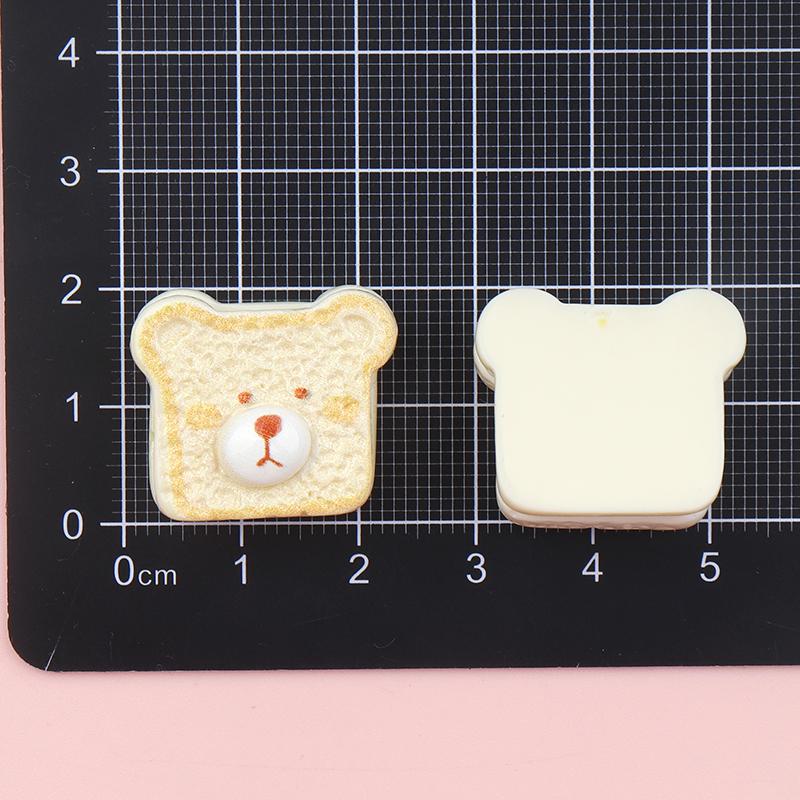 10/100Pcs Simulation Bread Resin Cabochon Flatbacks Fit DIY Scrapbooking Crafts Hair Bow Center Accessories Dollhouse Deco Parts
