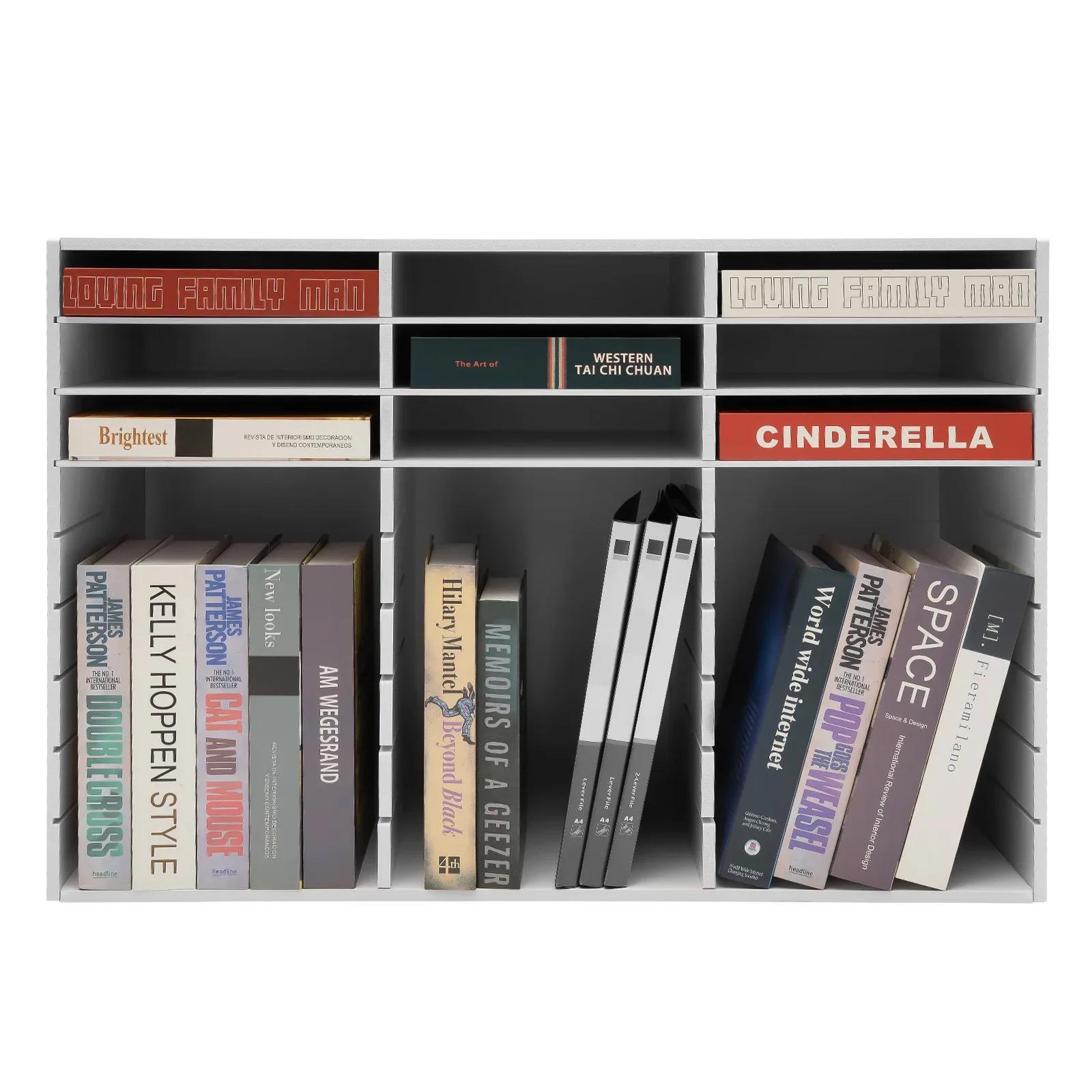 

27-Slot Desktop Stationery Organizer Adjustable File Sorter Mail Center United States