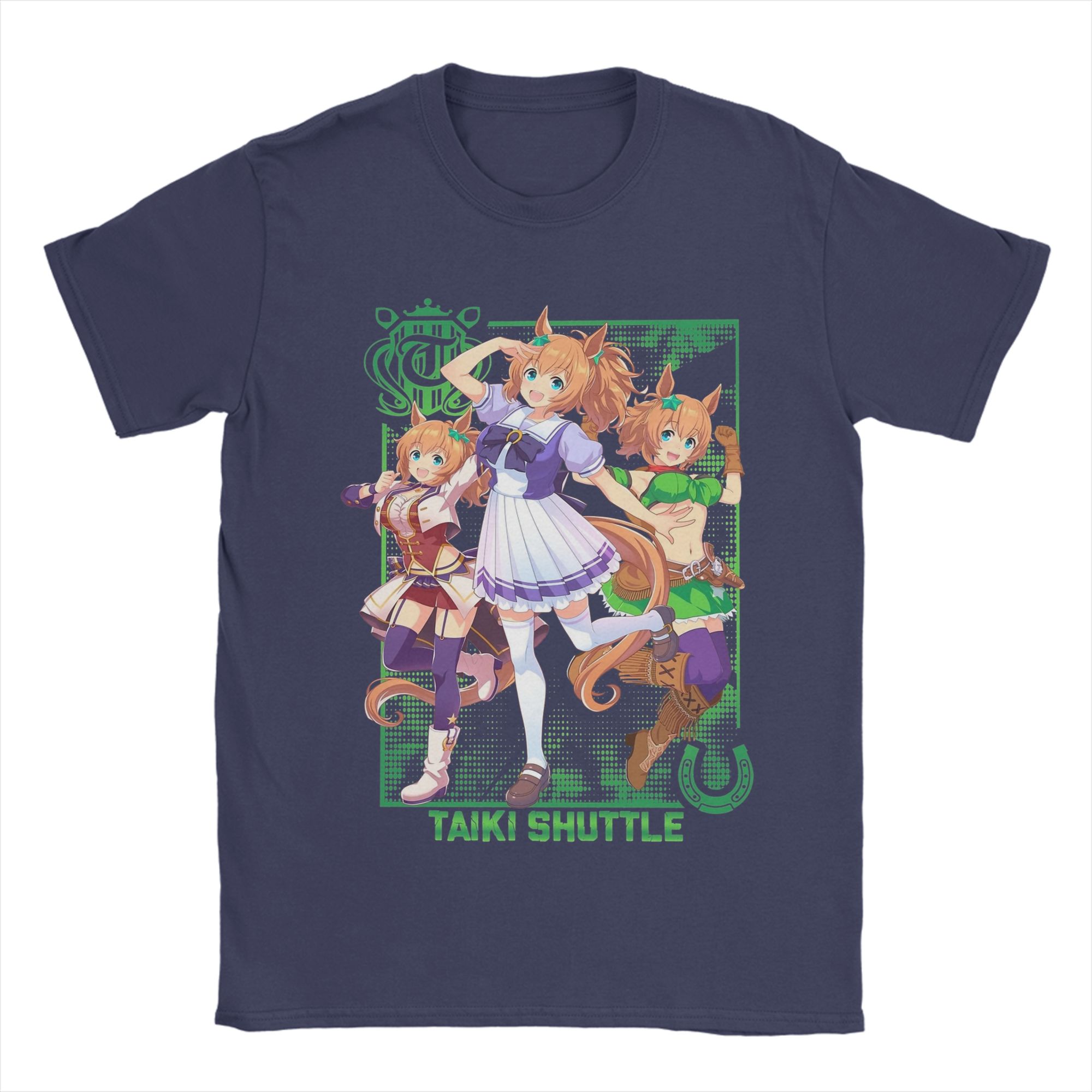 

Unisexs Taiki Shuffle Uma Musume T Shirts 100 Cotton Clothing Novelty Short Sleeve Round Neck Tees Printed TShirts 4XL