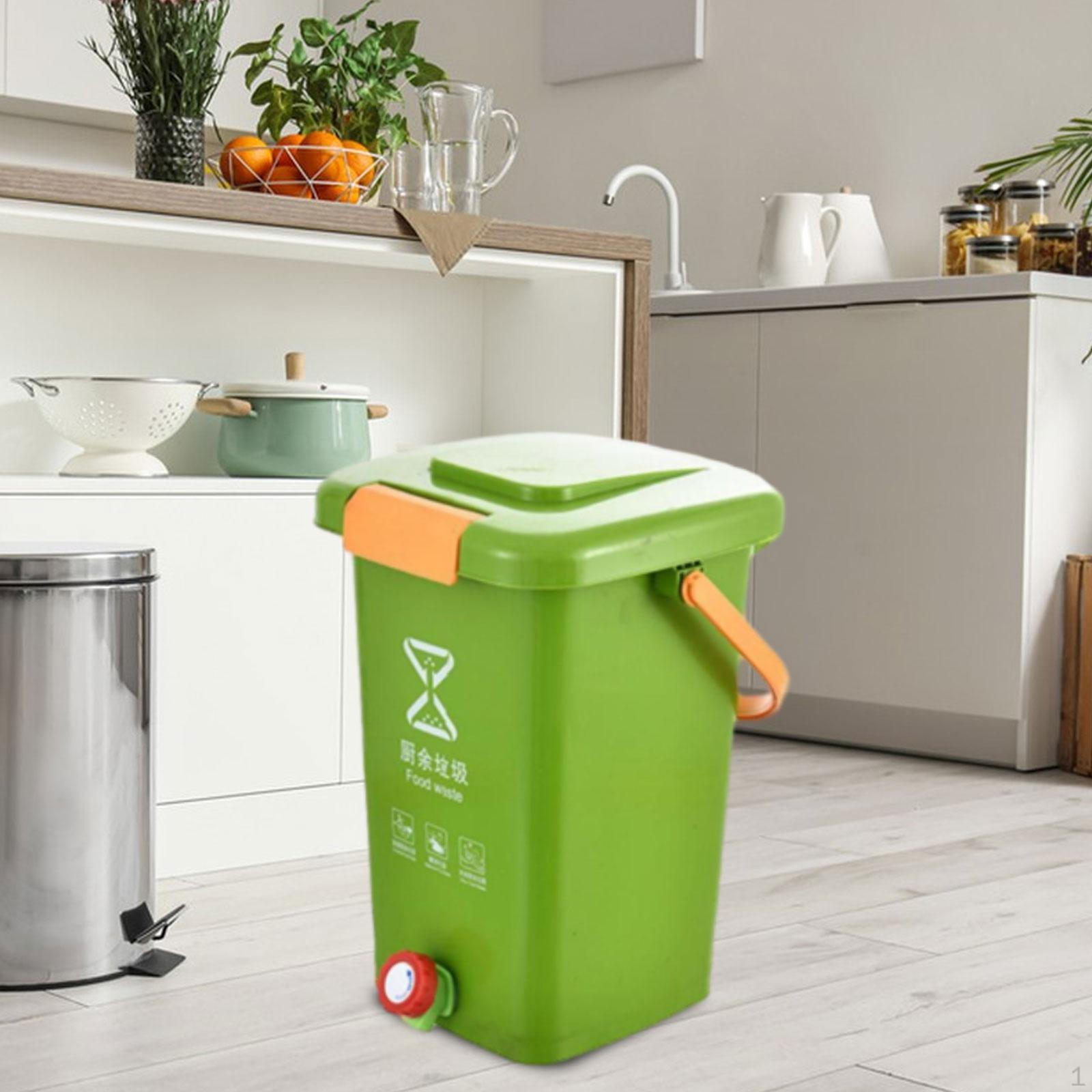 

Відро для компосту для кухонних відходів, компостування, відро для переробки, багатофункціональне сучасне відро для сміття, L