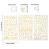 3Sheets Self Adhesive 3D Letter Alphabet Stickers 3D Puffy Number Decals  Greeting Cards