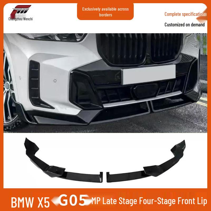 Kompatibel mit 2023 BMW X5 G05: Sport MP Vier-Teiliges Frontlippen- & Splitter-Kit.