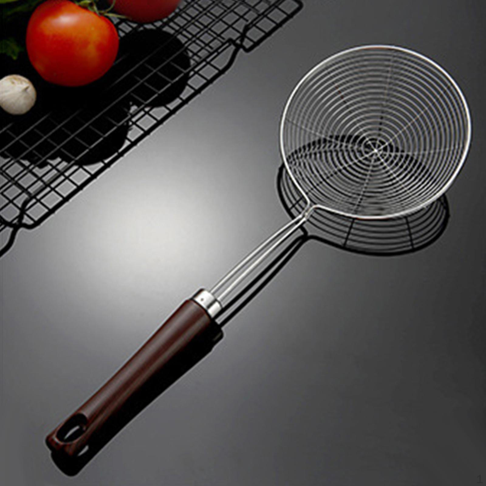 Pot Skimmer Spoon, Cooking Skimmer, Sieve, Mesh Strainer for Hot, 16cm