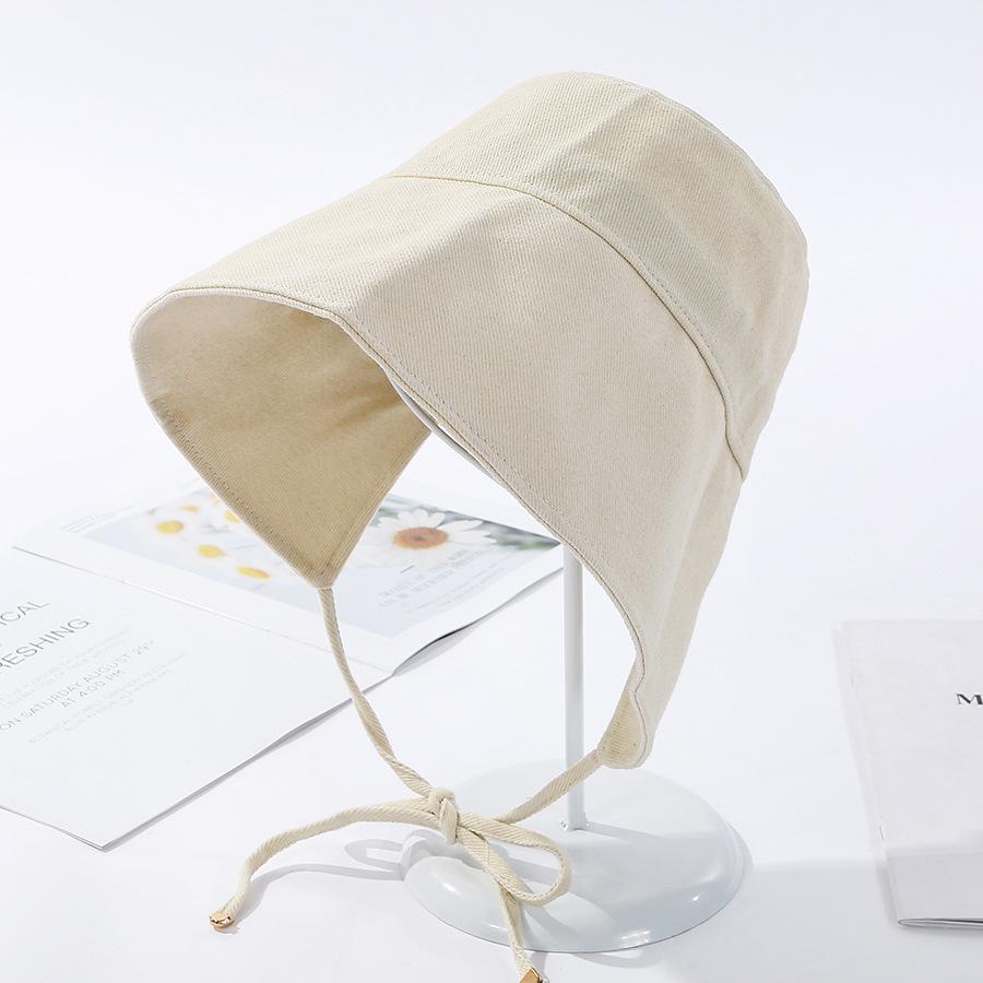 Nejnovější korejský styl rybářský klobouk s rozparkem vzadu pro ženy outdoorové aktivity panamský klobouk dámský ochrana proti slunci klobouk kbelík