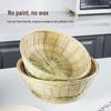 Bamboo Woven Basket: Multi-Use Storage, Fruit Plate, Steamed Bun, Winnowing, Dried Fruit, Candy, Kitchen Drainer, Vegetable Wash Basket
