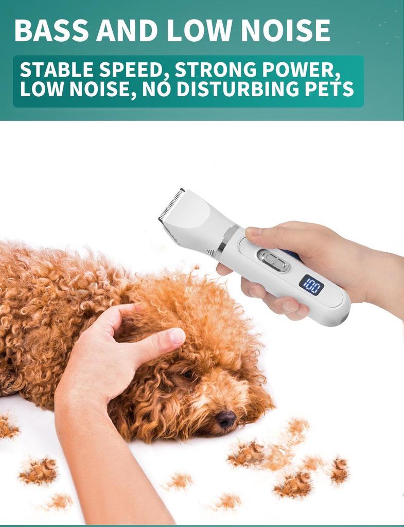 4-in-1 Electric Pet Grooming Kit: Clipper, Nail Grinder, and Paw Shaver for Dogs and Cats