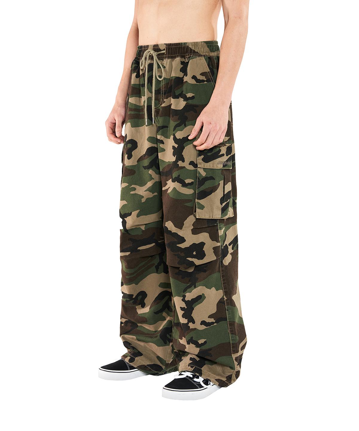 ODDSTUDIO Parachute Washed Wide Cotton Cargo
