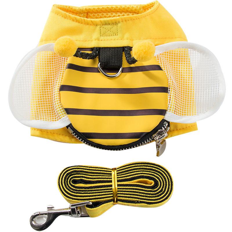 Cute Bee Vest Dog Leash Dog Leash Dog Leash Walking Dog Leash Teddy Pet Supplies Chest Strap Cat Chain