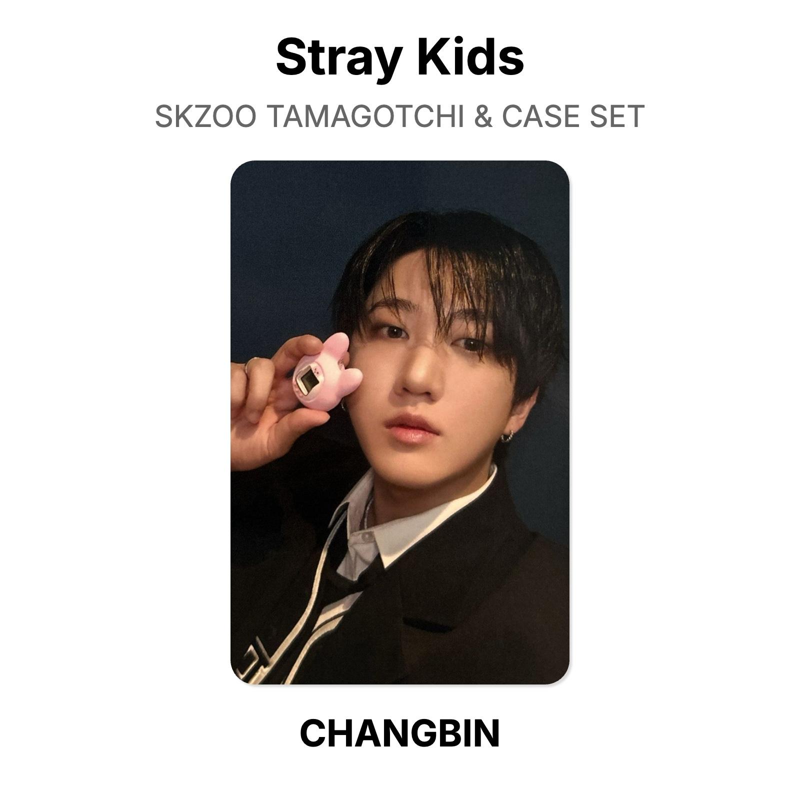 Stray Kids SKZOO TAMAGOTCHI & CASE SET Official Photocard CHANGBIN