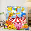 Happy Plim Friends Blanket Flannel Blanket for bed, sofa, Camping, Hiking, Picnic Essentials, gift for family Fan gifts