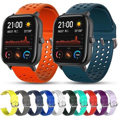 20mm Silicone Strap For Xiaomi Huami Amazfit GTS/GTR 42mm Smart Watch Band Replacement Watchband for Huami Amazfit Bip Lite Youth
