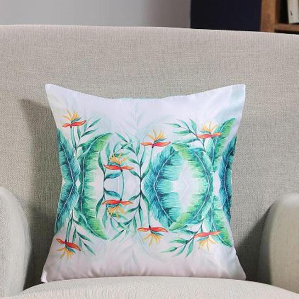 Potah na polštář KOKO MAISON INC Tropická zahrada z polystyrenu | Zapínání klopou | Digitální potisk
