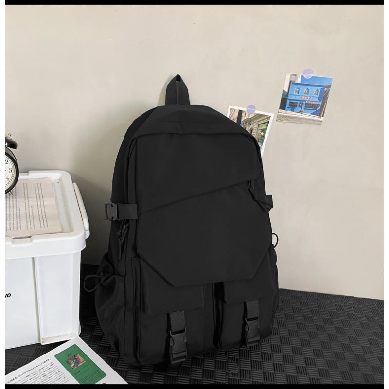 

Рюкзак, школьный рюкзак для старшеклассников и студентов колледжей, мужская и женская компьютерная сумка большой вместимости, водостойкий нейлоновый рюкзак 30cm *13cm *45cm чёрный