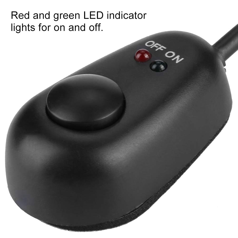 Paste Type Switch Car Push Button Switch Water Drop Shape 12V Push Button Switch with Red/Green LED Indicator Lights