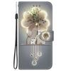 Cute Painting Leather Flip Phone Case For Samsung Galaxy S22 S23 FE S24 Plus S25 Ultra Flower Butterfly Wallet Stand Back Cover