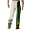 Gestreifte Pyjamahose Nachtwäsche Lässig Kordelzug Elastischer Bund Hose Bequem Gerade Yoga Lockere Hose