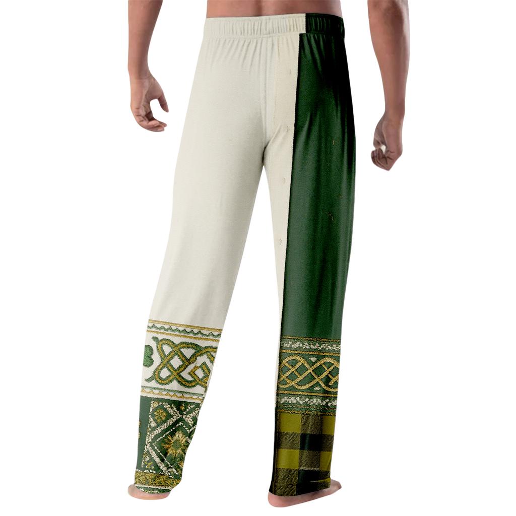 Gestreifte Pyjamahose Nachtwäsche Lässig Kordelzug Elastischer Bund Hose Bequem Gerade Yoga Lockere Hose