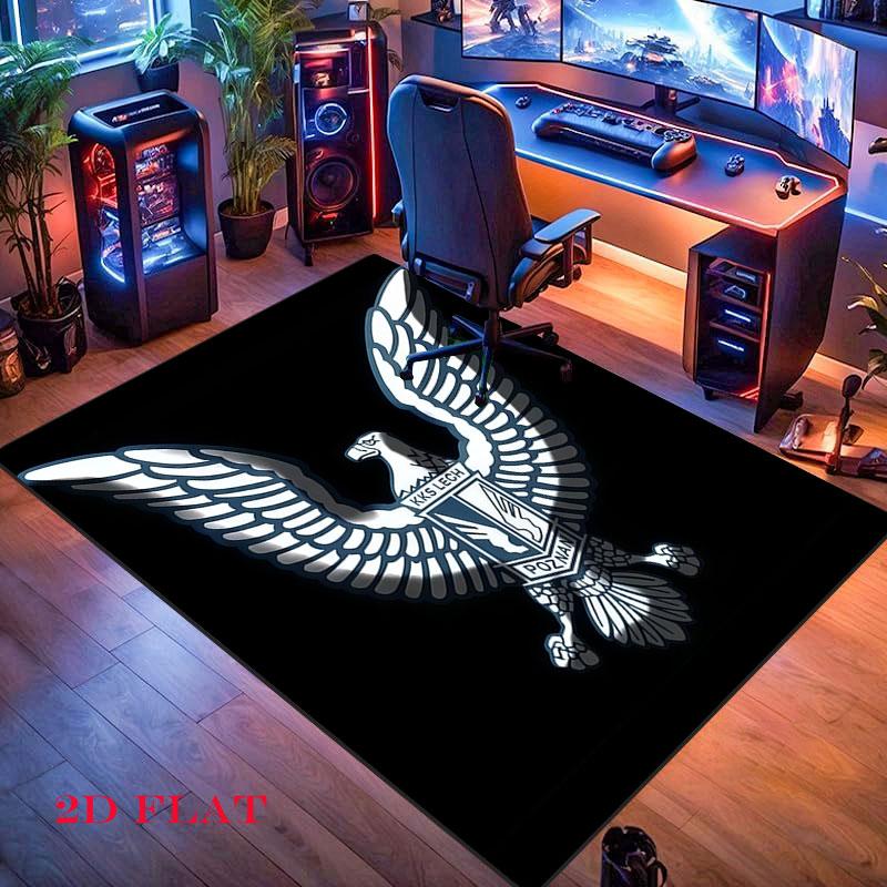 KKS Lech Poznań Carpet Rug for Living Room Bedroom Home Sofa Decoration,Kids play Nonslip Floor Mat