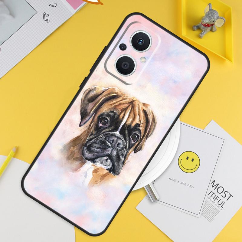 Boxer Hund Für OPPO Reno 8T 11F 12F 13F 14F 7 8 Lite 10 11 12 13 14 Pro OPPO Find X9 X8 X5 X6 Pro Hülle