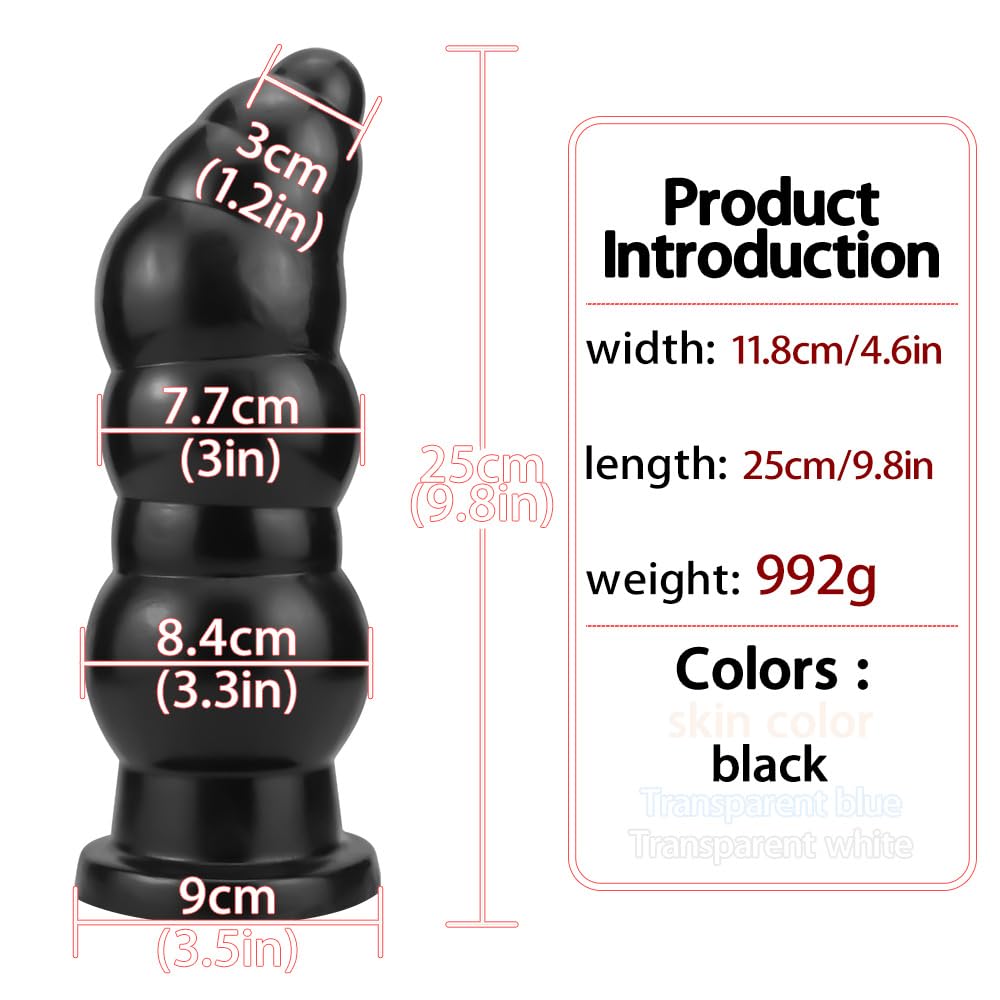 Dekori Super Thick Anal Plug Anal Dildo for Women Soft PVC Anal Goods Adult Goods Men Anal Beads Anal Expansion Heavy Dildo Anal Plug Development