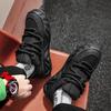 Fashion Fashion Men's Mesh Leather Shoes Trend Breathable Anti-slip Men Sneakers Youth Outdoor Platform Board Shoes Zapatillas De Hombre