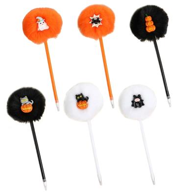 4 Stück Halloween Cartoon Gelstift Lustiger Schreibstift Bürobedarf für Studenten Spielbelohnung Halloween Partyzubehör