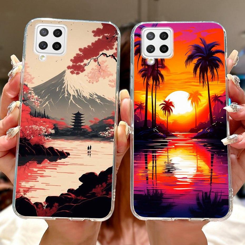 New Fashion Painting Case For Samsung Galaxy A22 A225F A226B Soft Silicone TPU Phone Cases For Samsung A22 4G 5G Cover Bumpers