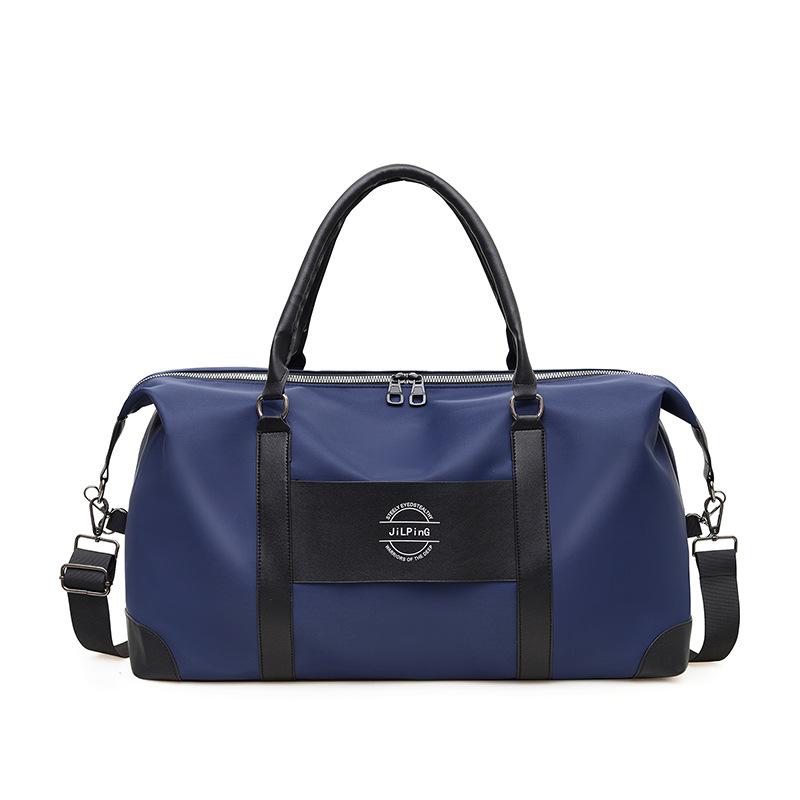 Men's and women's casual simple large-capacity portable travel bag, wet and dry separation sports set, tie rod training fitness bag