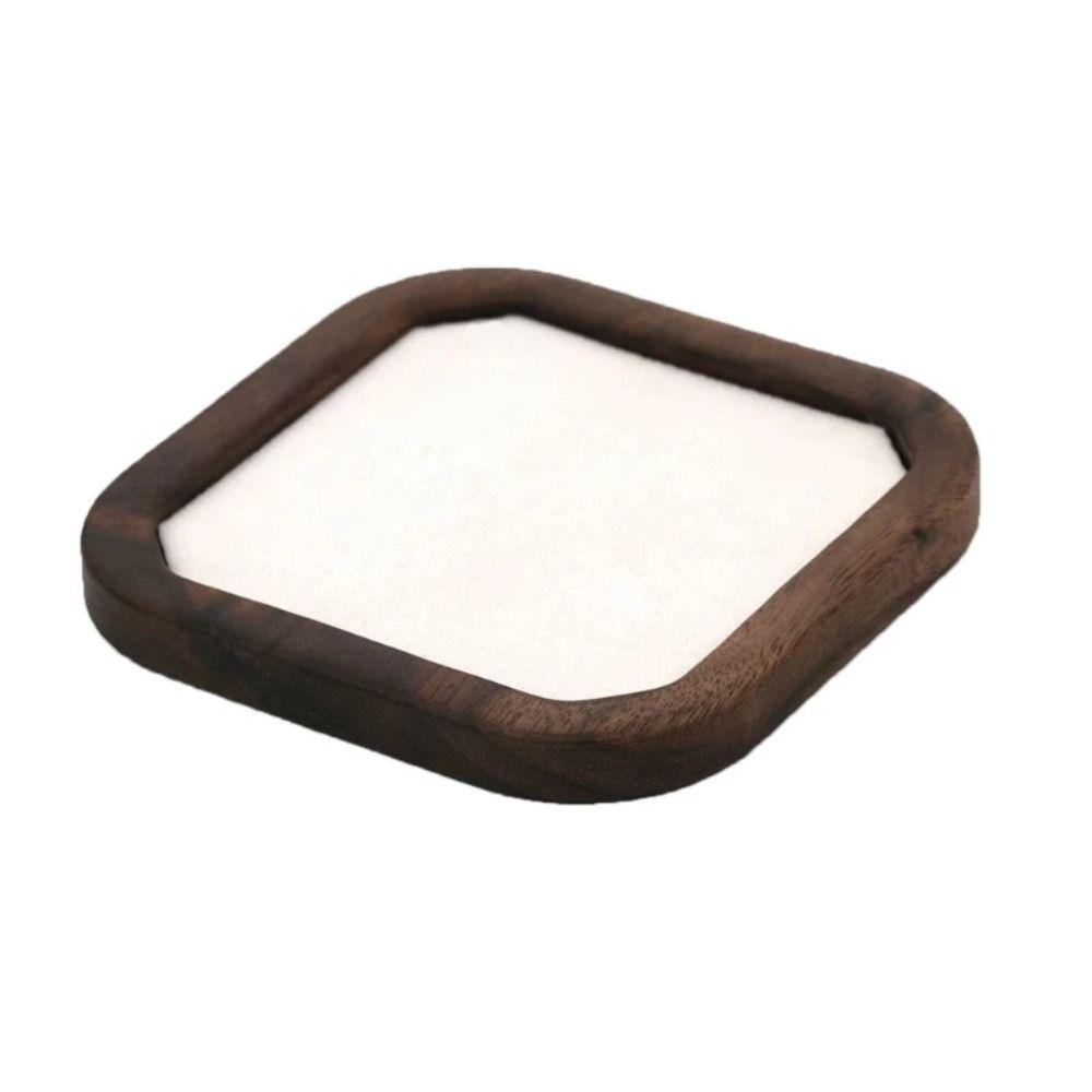 Exquisite Earrings Display Tray Geometry Ring Earring Holder Simple Wood Rings Tray  Home