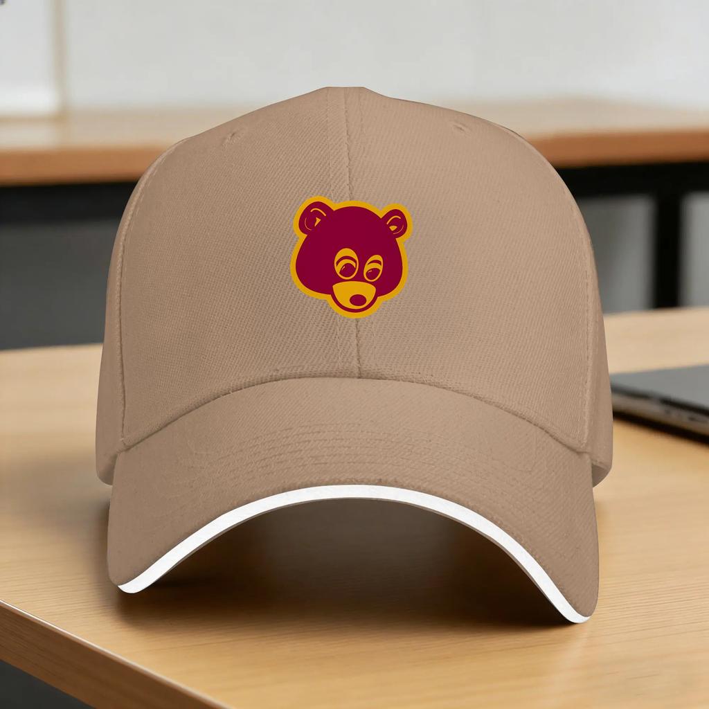 Kan Ye Bear Baseball Cap Casual Trucker Hat Summer Unisex Women Running Hippie Baseball Caps