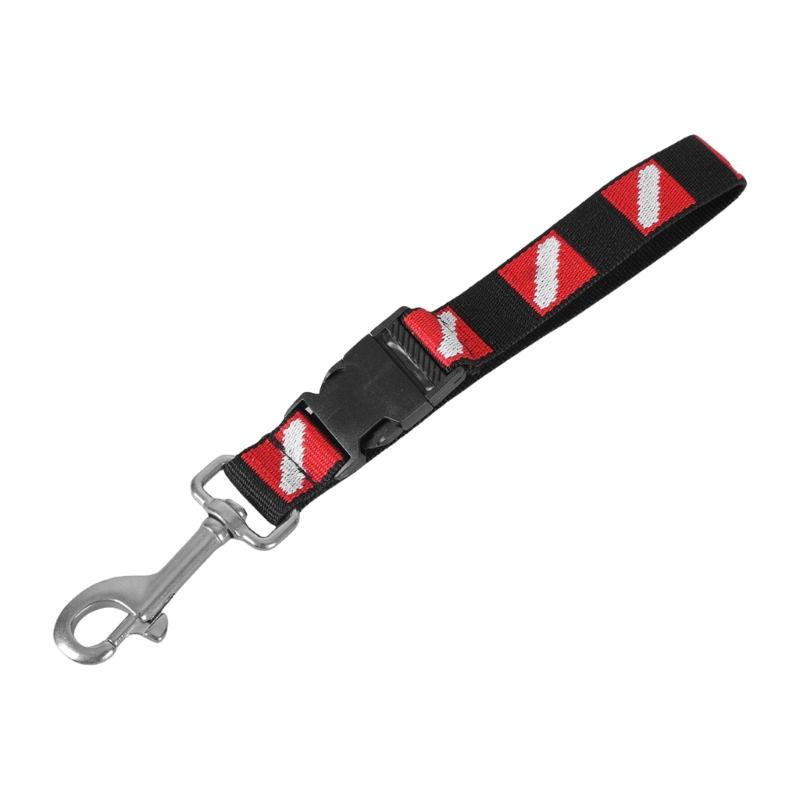 Scubas Lanyard Clip Antilost Adjustable Webbing Strap for Diving Heavy Duty Scubas Lanyard Clip Quick Releases Buckle 1