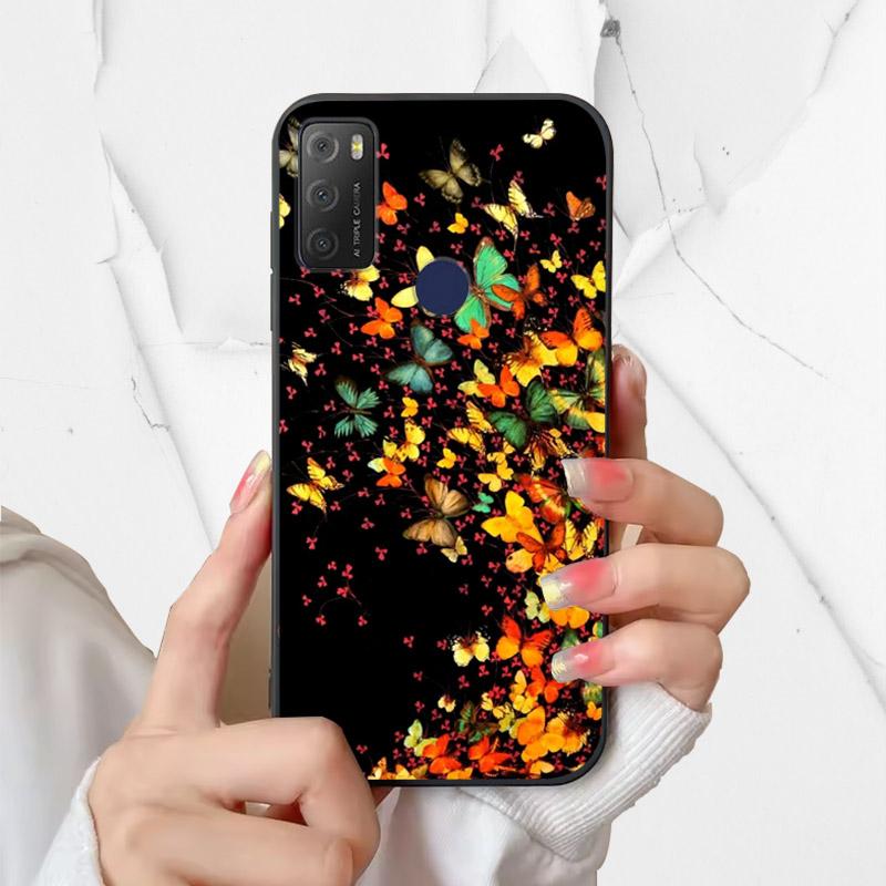 For Alcatel 1S 2021 Case 6025H 6025D Fashion Silicone Soft TPU Phone Cover For Alcatel 1 S 2021 1S(2021) Case Funda Coque Bumper
