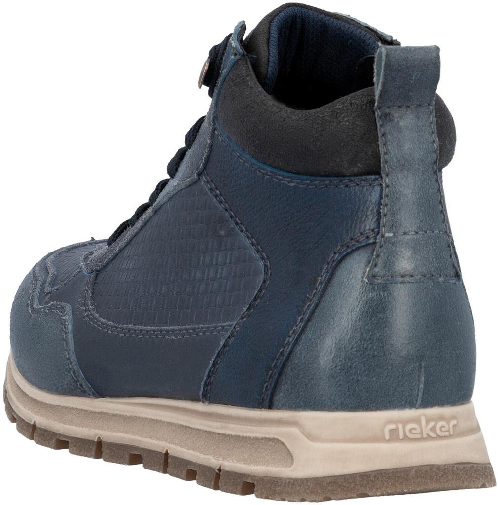Ботинки Rieker Ботинки на шнуровке с внутренней застежкой-молнией Ботинки на шнуровке с внутренней застежкой-молнией темно-синего цвета